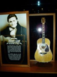 Én af Johnny Cash-effekterne i Country Music Hall Of Fame & Museum